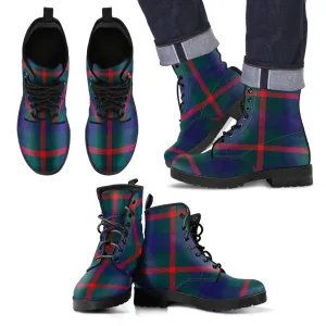 Agnew Modern Tartan Leather Boots