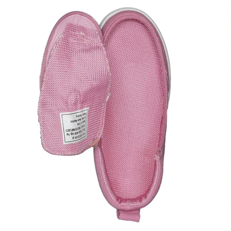 Billy Footwear (Kids) DR Fit - High Top WDR Pink Canvas Shoes CLEARANCE