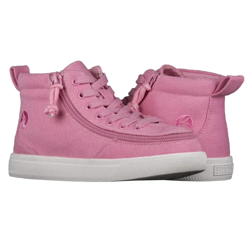 Billy Footwear (Kids) DR Fit - High Top WDR Pink Canvas Shoes CLEARANCE