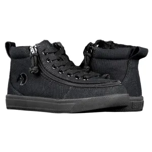 Billy Footwear (Kids) DR II Fit - High Top DR II Black to the Floor Canvas Shoes