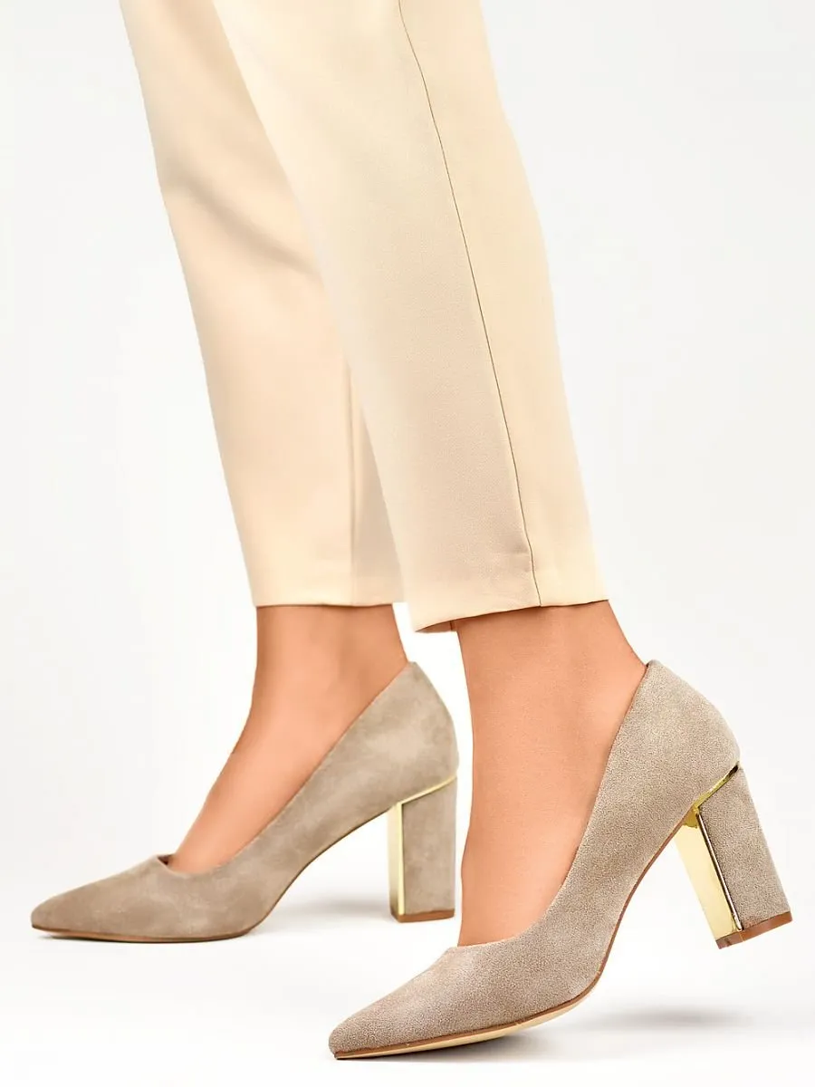 Block heel pumps model 190049 PRIMO