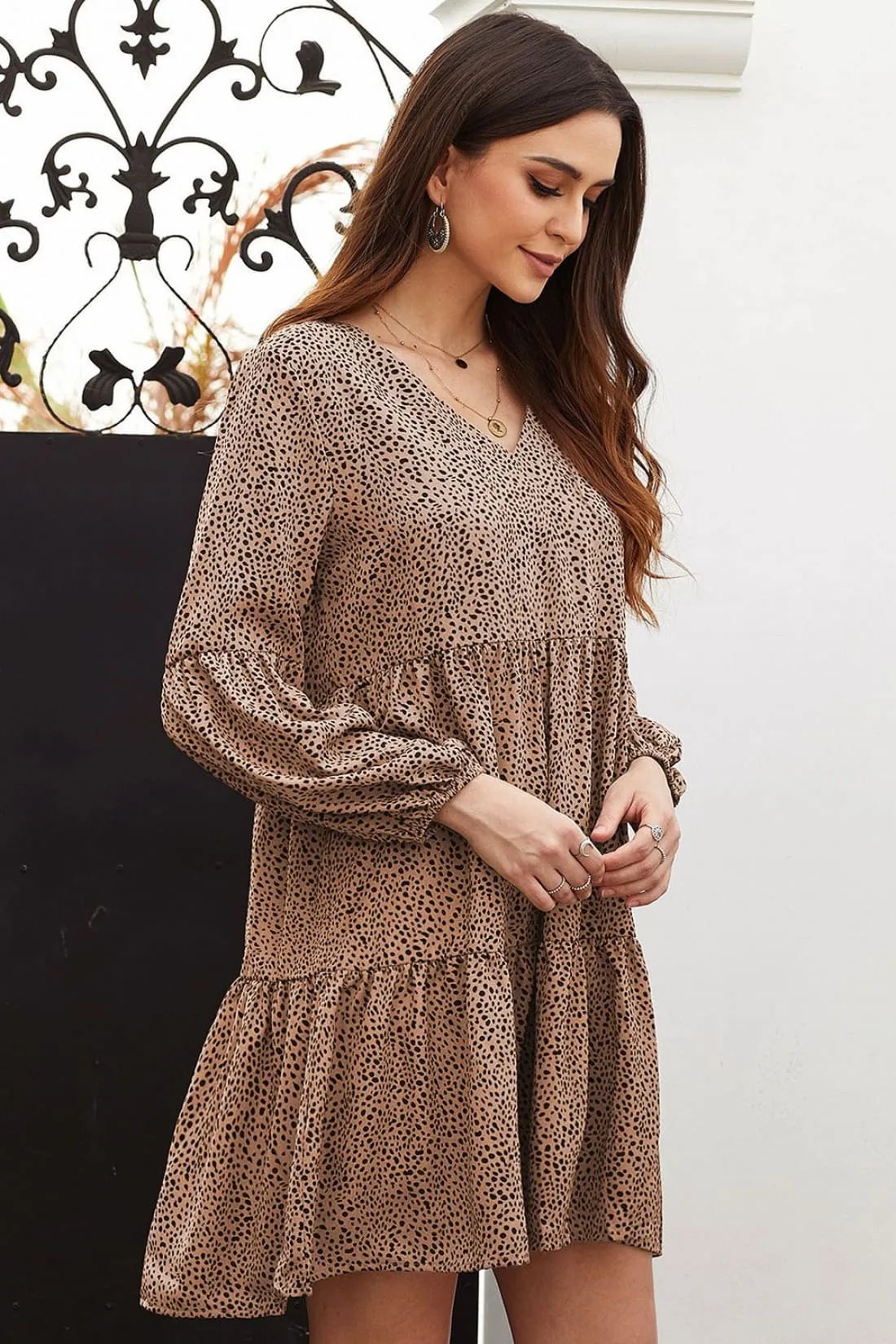Boho Tiered Tunic Dress