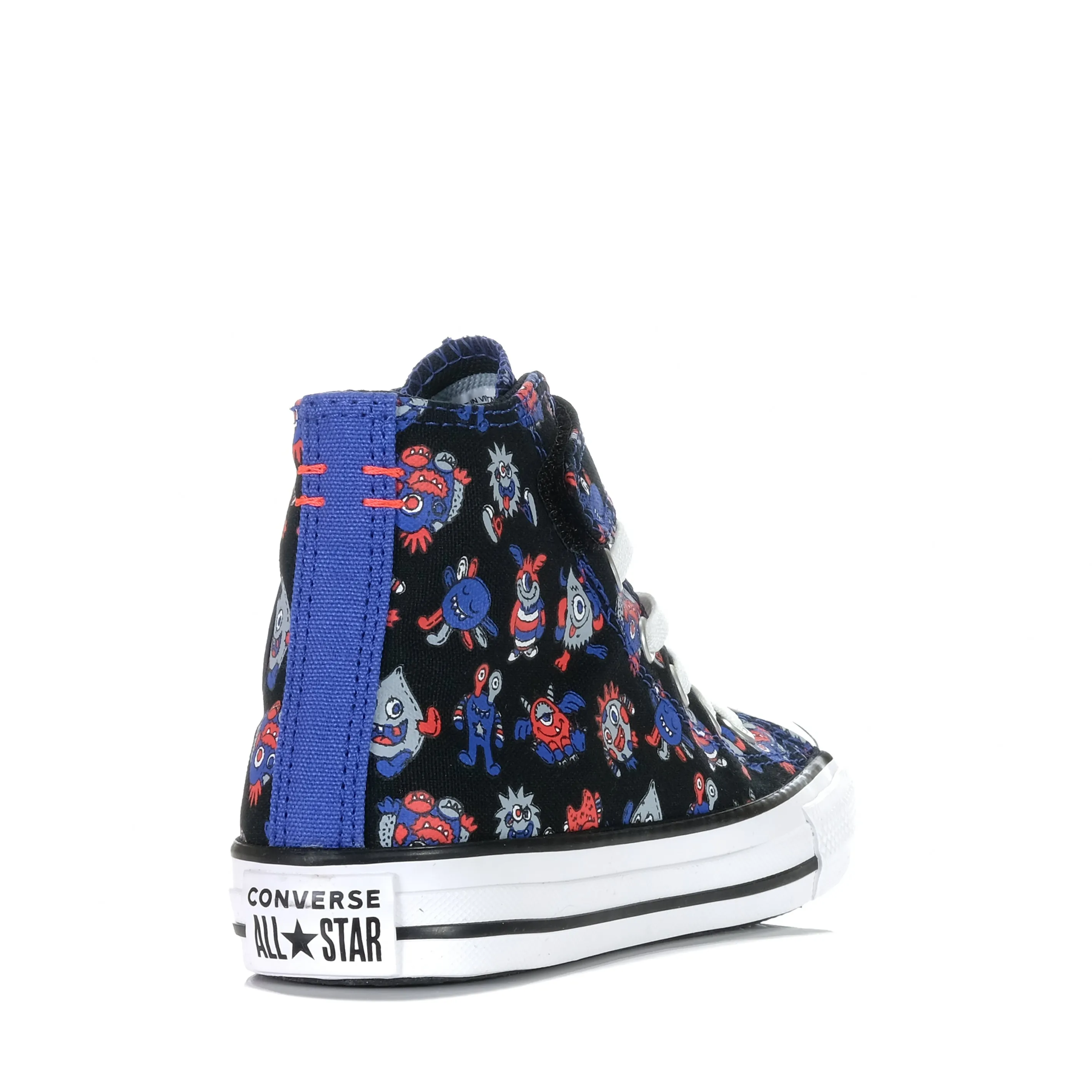 Converse Chuck Taylor Kids Monster Mashup 1V Hi Black/Blue Flame