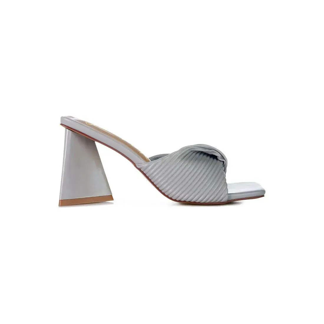 Cupid Kiss Pleated Twist Strap Sandals