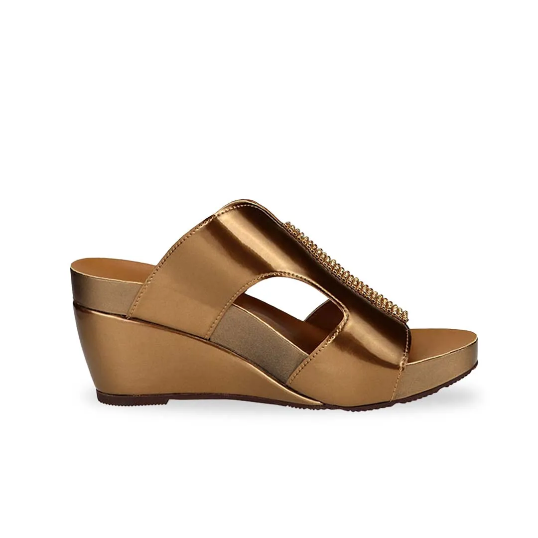 [EXTRA 20% off at cart] Diamond H-Strap Glossy Wedges