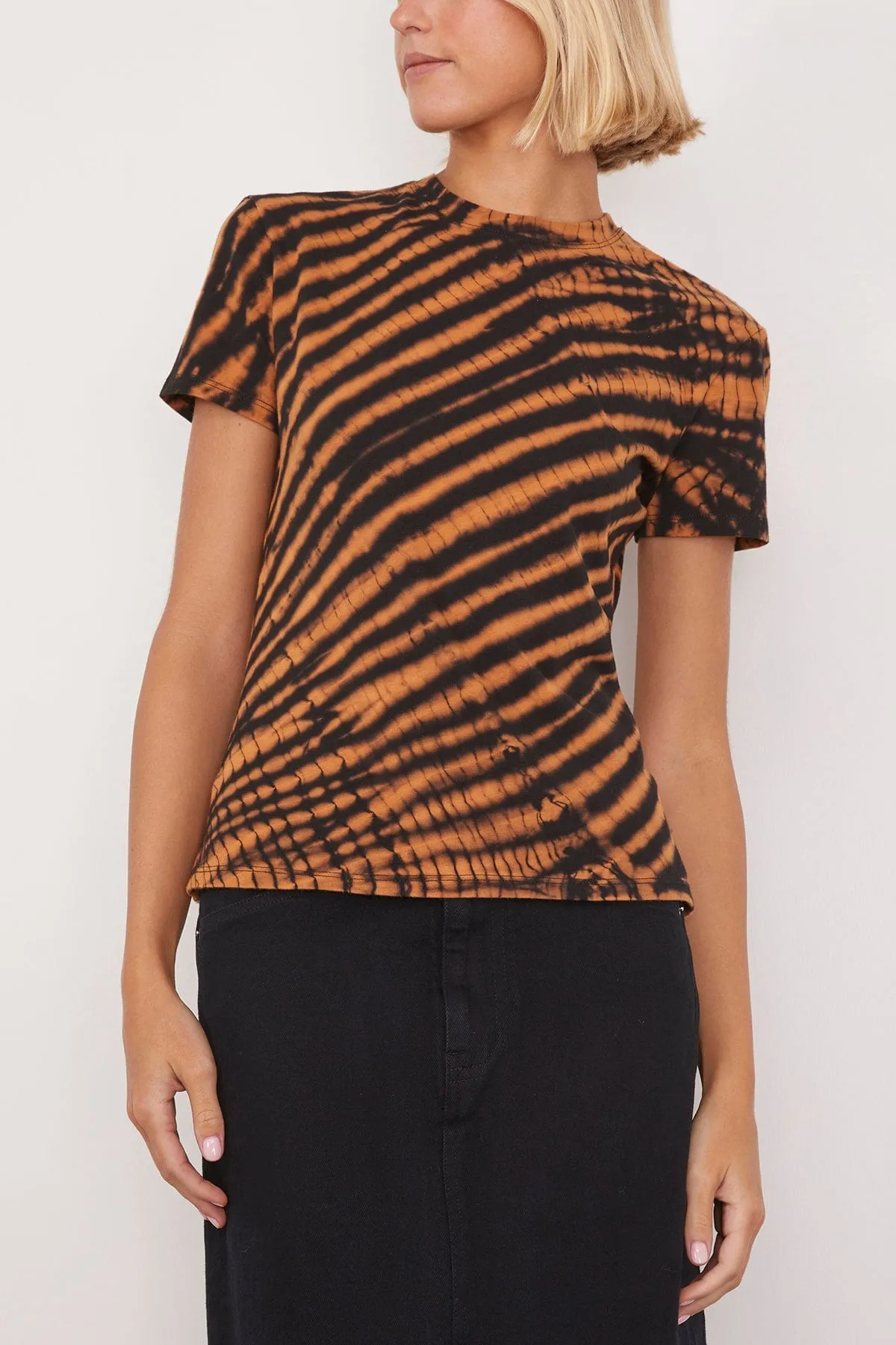 Finley Tie Dye T-Shirt in Black/Rust
