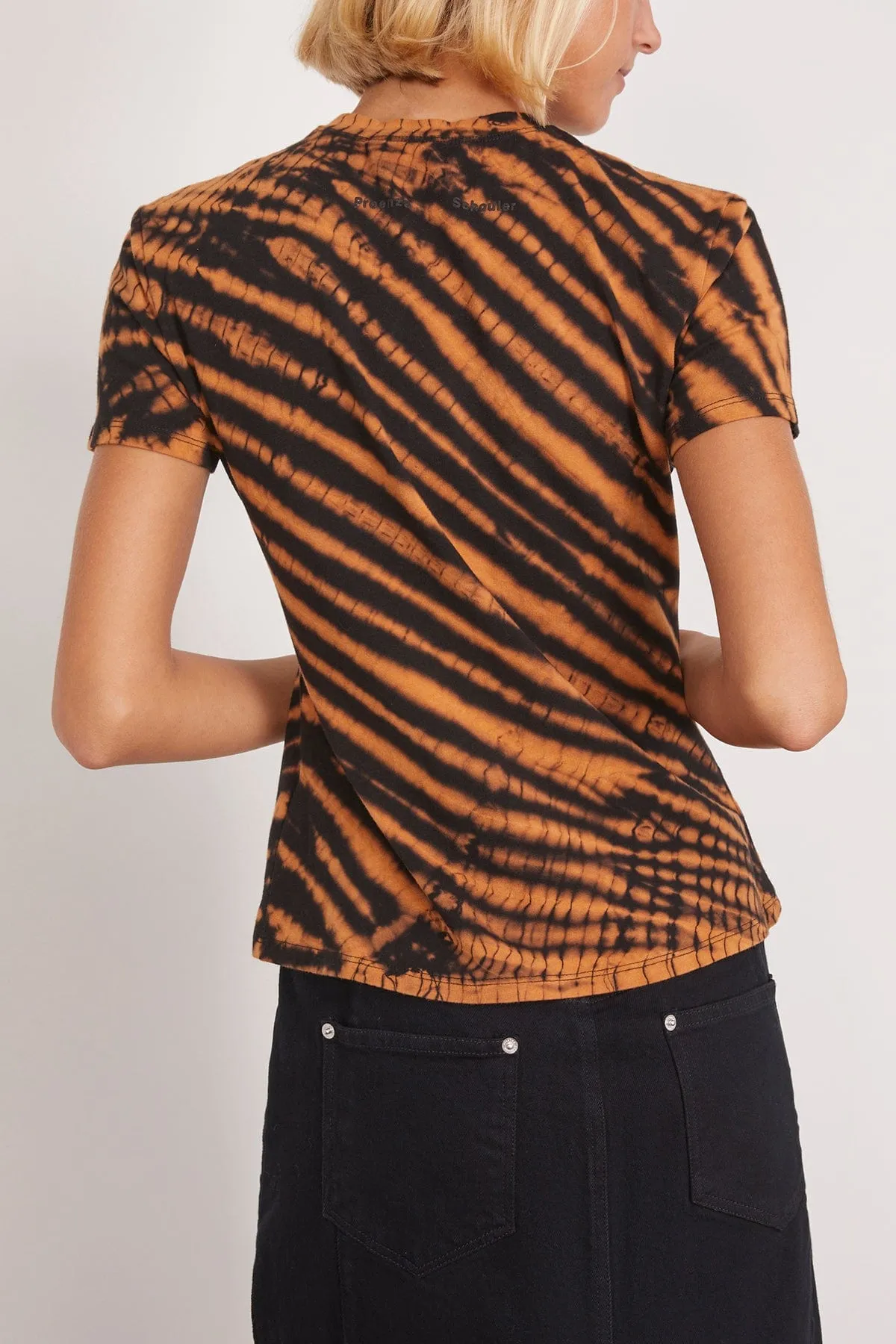Finley Tie Dye T-Shirt in Black/Rust