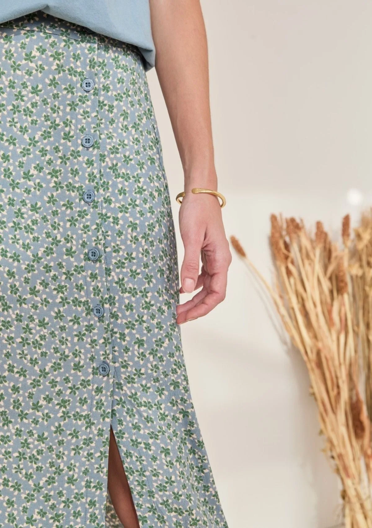 Floral Midi Skirt | Yerse