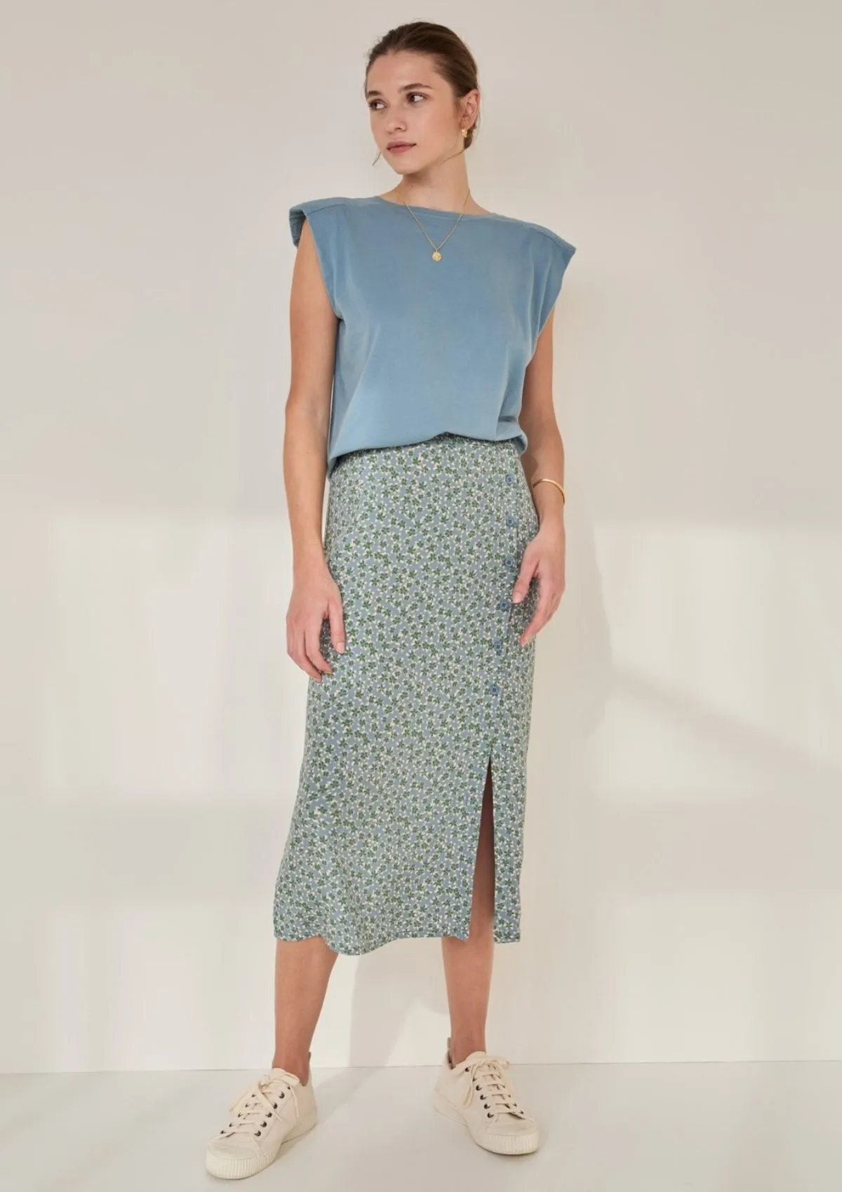 Floral Midi Skirt | Yerse