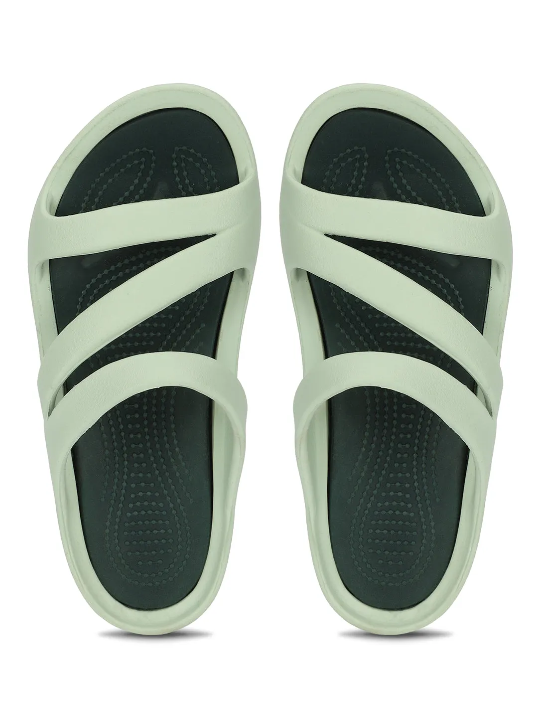 Green Stylish Slip-On Flats For Women (TC-LFLAT1-GRN)