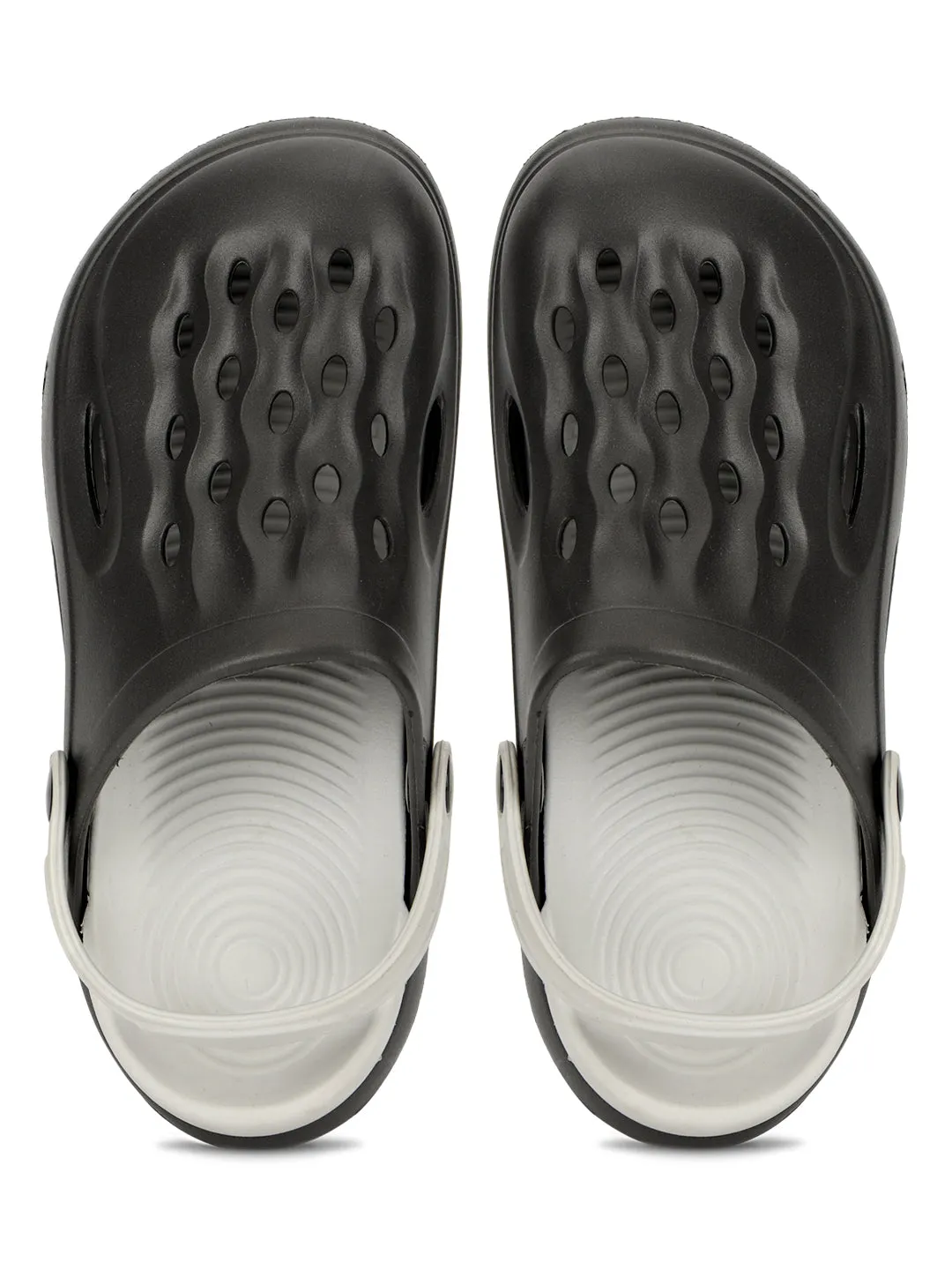 Grey Stylish Slip-On Clogs For Kids-Unisex (TC-LCLOG3-GRY)
