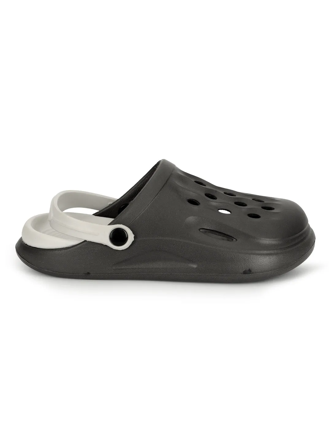 Grey Stylish Slip-On Clogs For Kids-Unisex (TC-LCLOG3-GRY)