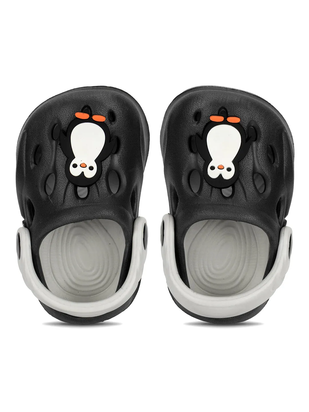 Grey Stylish Slip-On Clogs For Kids-Unisex (TC-LCLOG4-GRY)