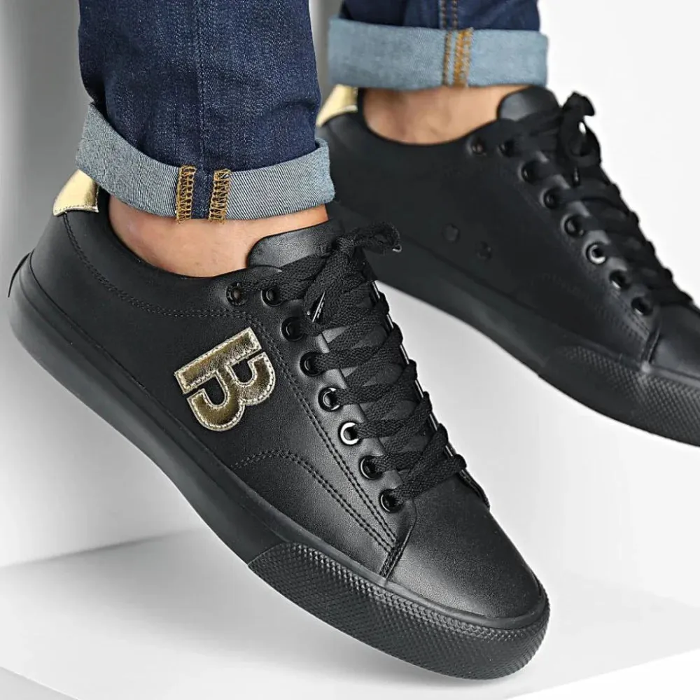 HUGO BOSS Aiden TENN LTB Trainers Men 50474728-BLKGLD
