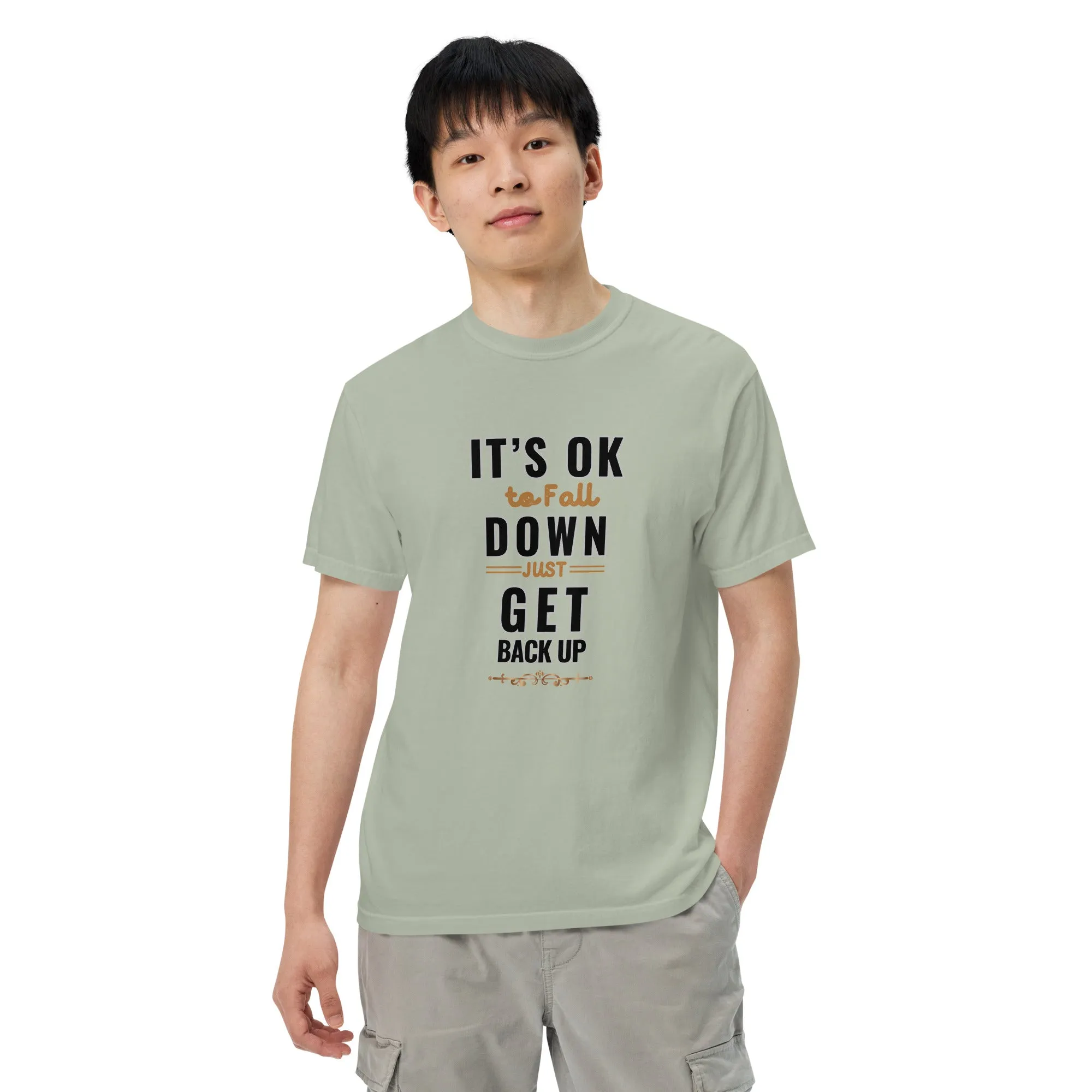It's Ok To Fall Down Heavyweight T-shirt