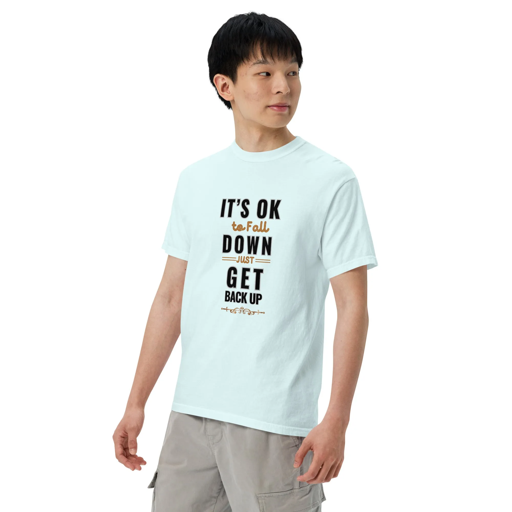 It's Ok To Fall Down Heavyweight T-shirt