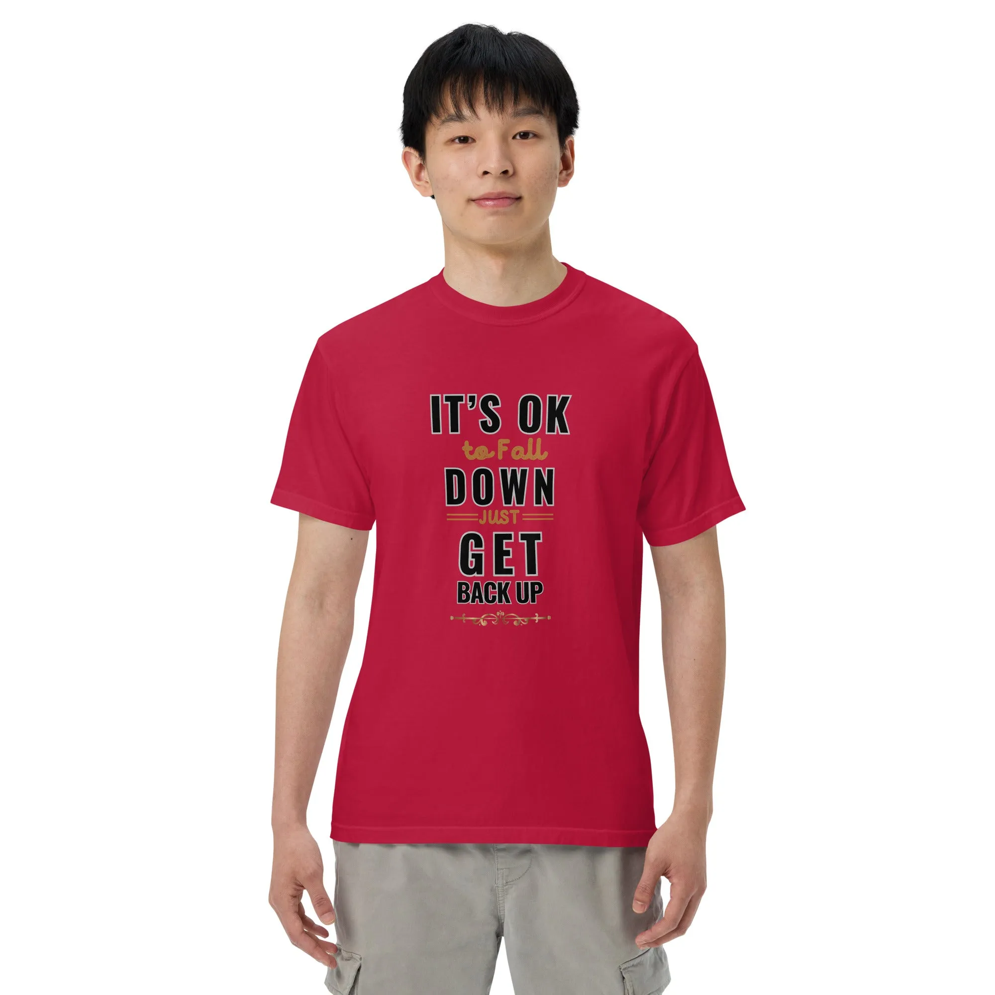 It's Ok To Fall Down Heavyweight T-shirt