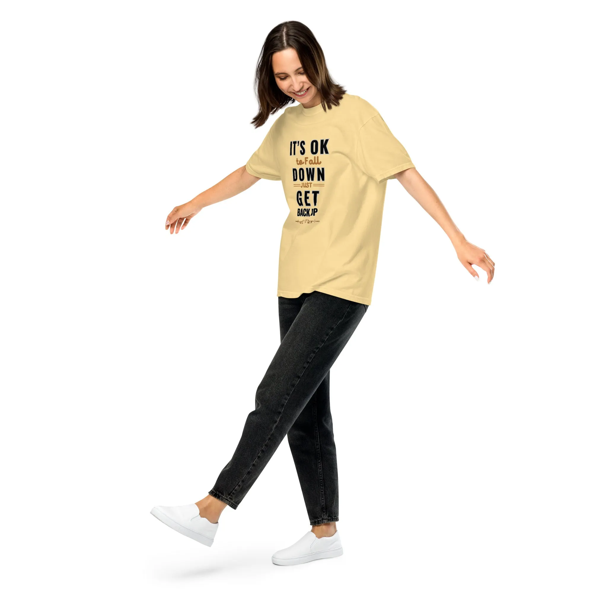 It's Ok To Fall Down Heavyweight T-shirt