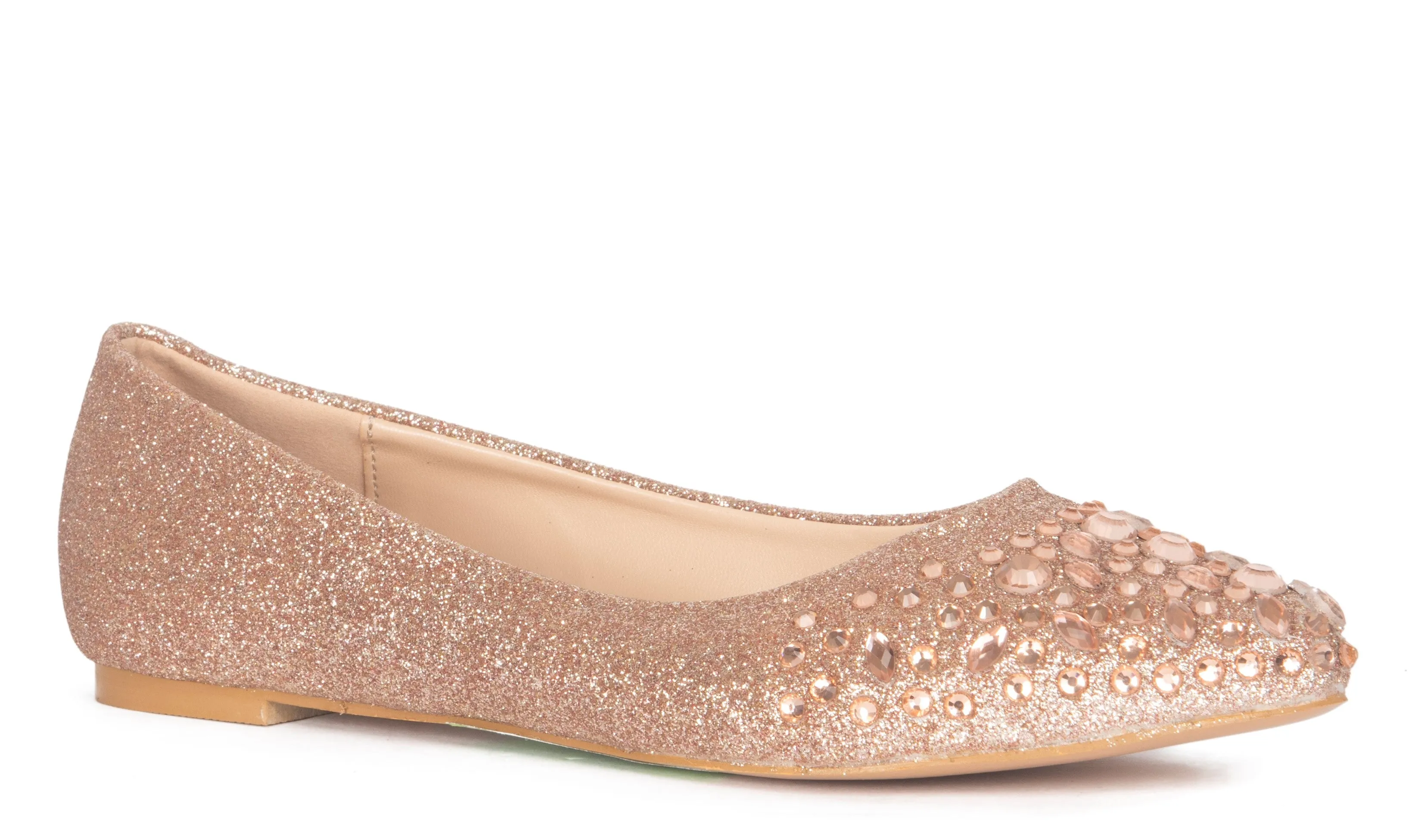 KELSEY BLACK SPARKLY RHINESTONE FLATS