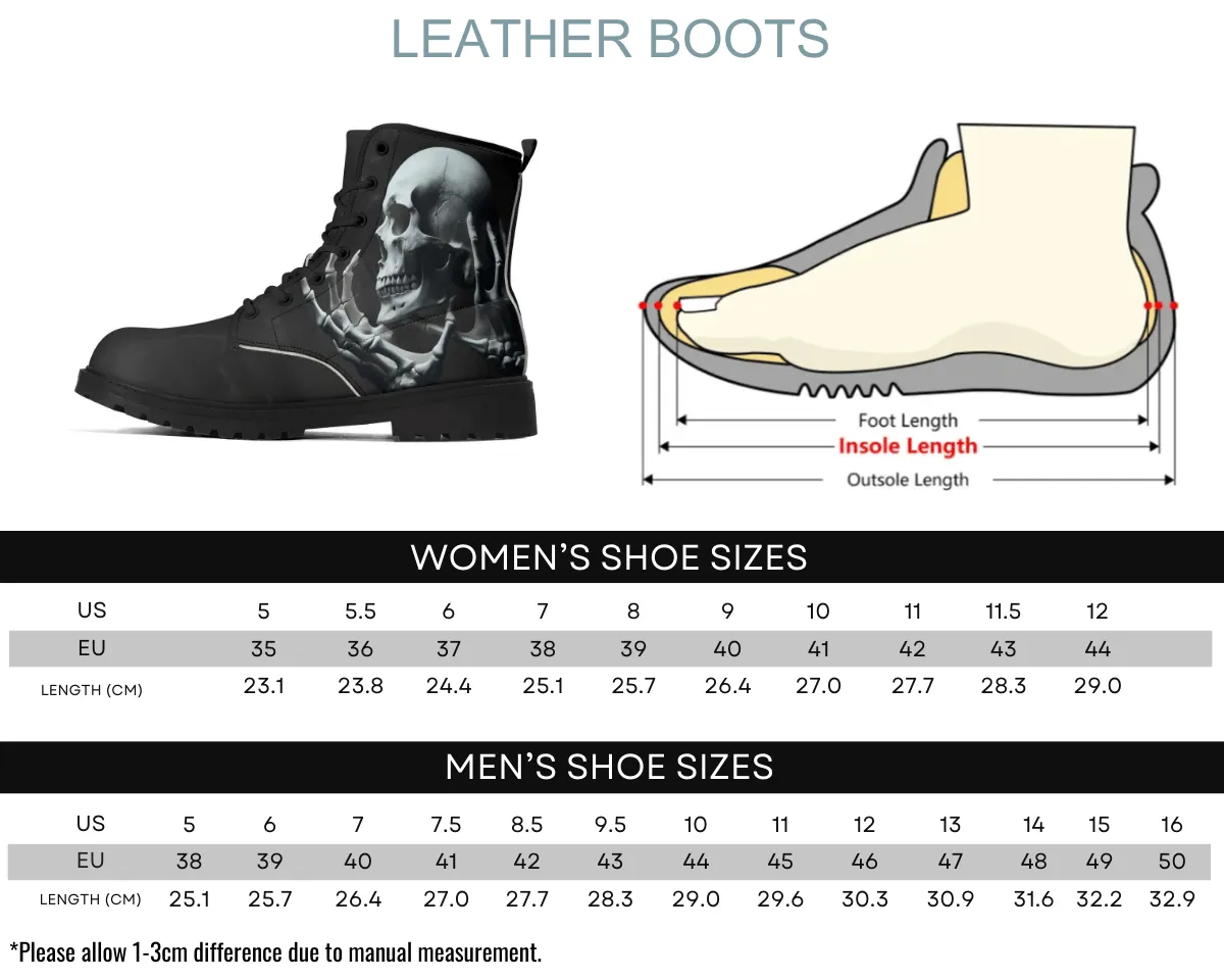 Memento Mori Leather Boots