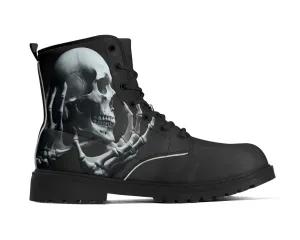 Memento Mori Leather Boots
