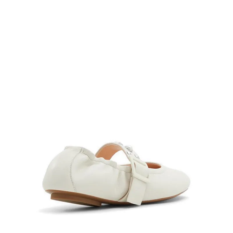 Milenia Women's Ballerinas & Mary Janes - White/Bone
