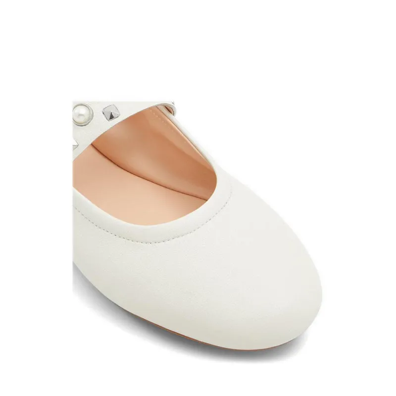 Milenia Women's Ballerinas & Mary Janes - White/Bone