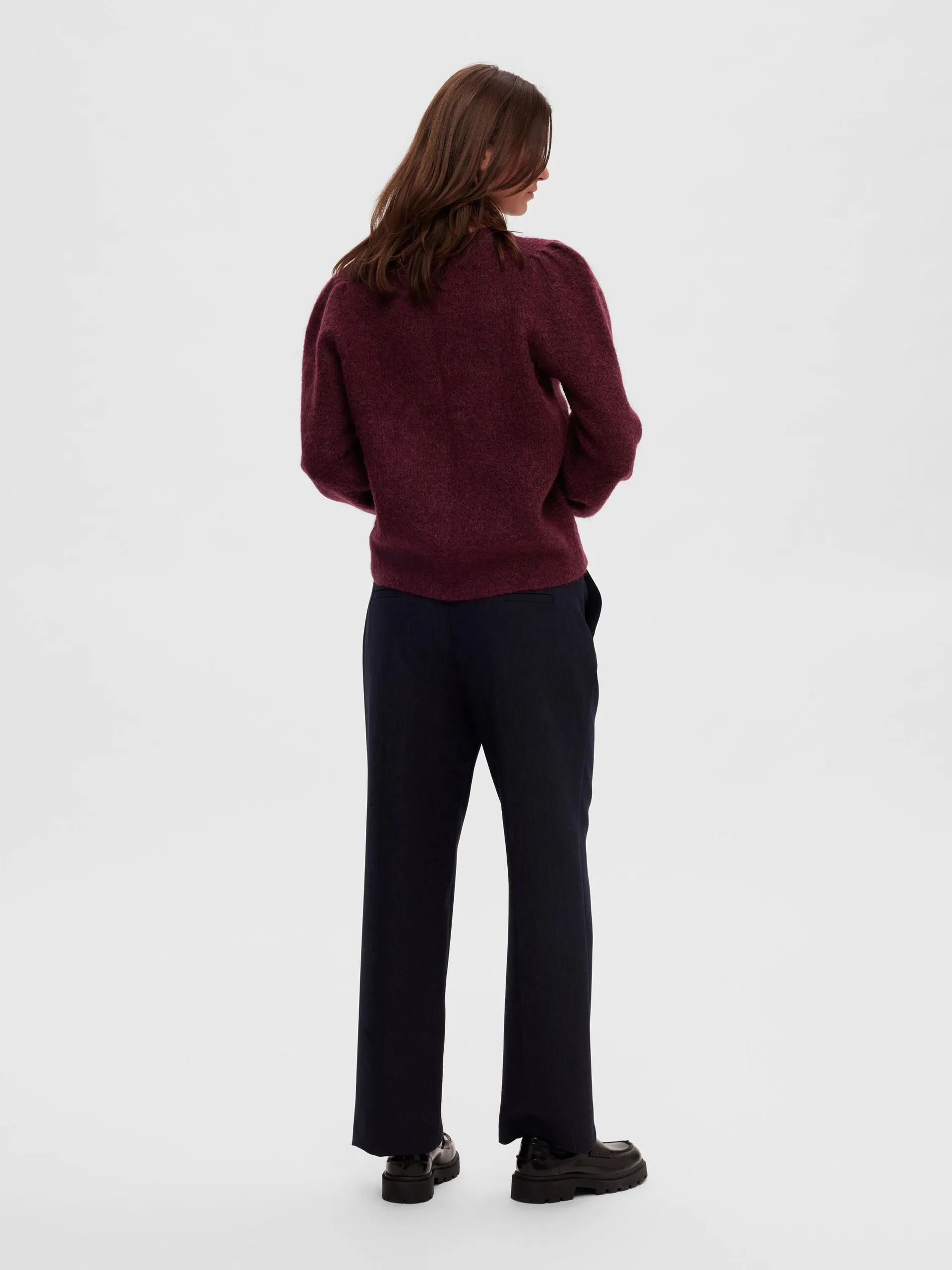 Mola Mia Ls Knit O-Neck - Windsor Wine