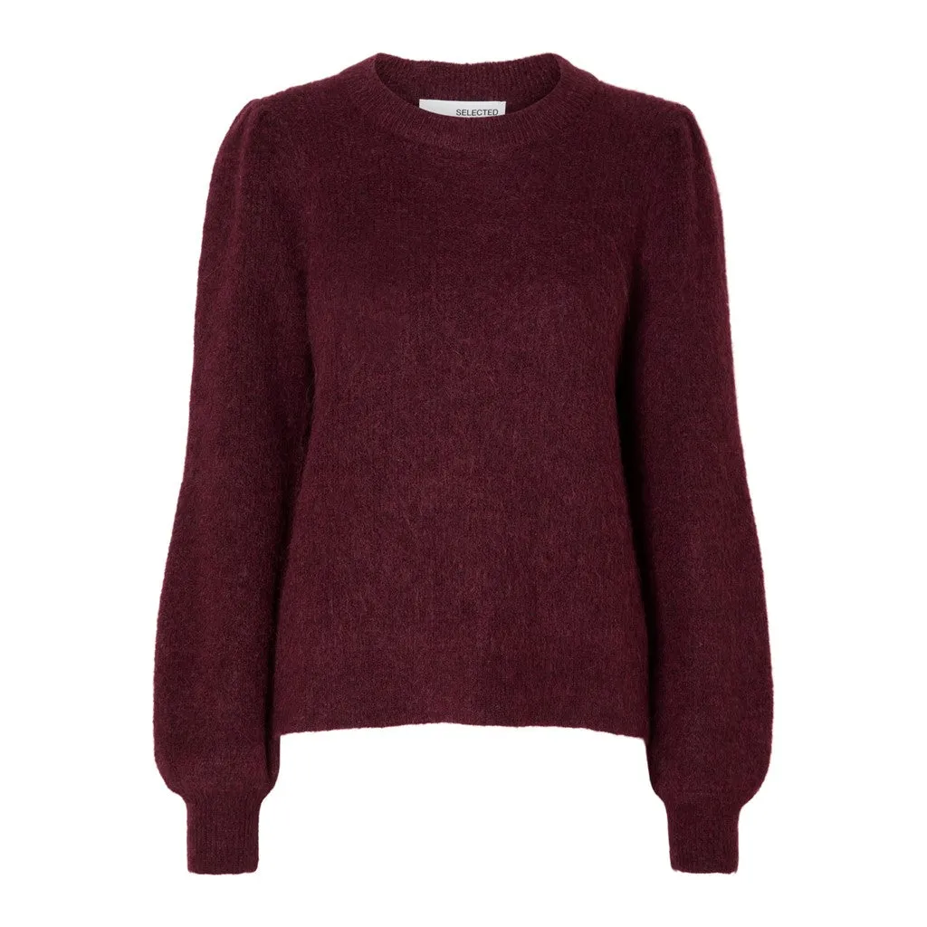Mola Mia Ls Knit O-Neck - Windsor Wine