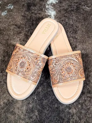 Myra Bag - Xena Hand Tooled Sandals