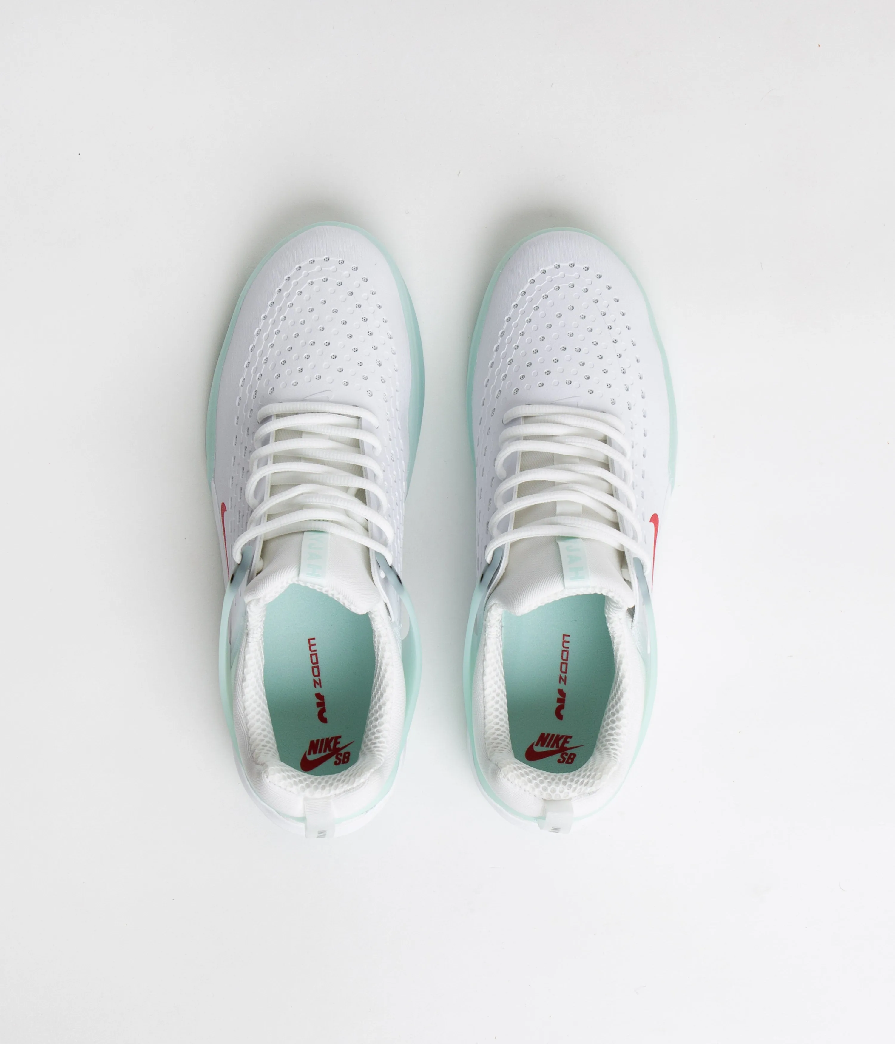 Nike SB Nyjah 3 Shoes - Skylight / University Red - Skylight - White
