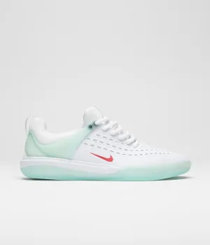 Nike SB Nyjah 3 Shoes - Skylight / University Red - Skylight - White