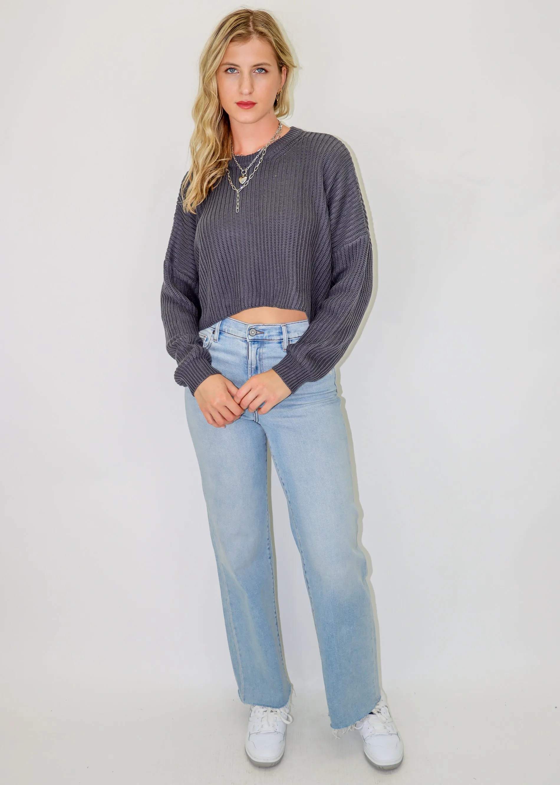 No Secret Sweater ★ Slate Grey