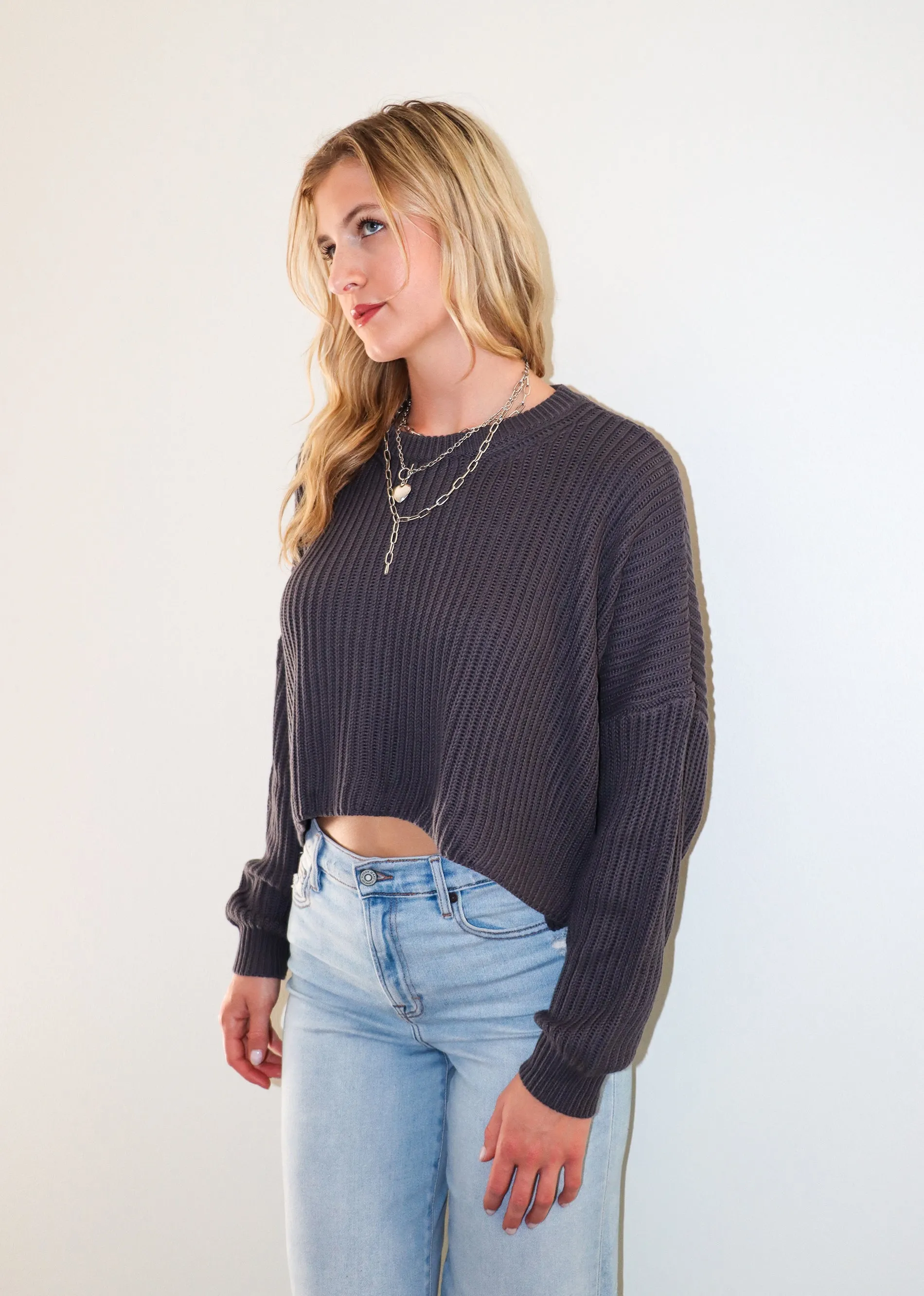 No Secret Sweater ★ Slate Grey