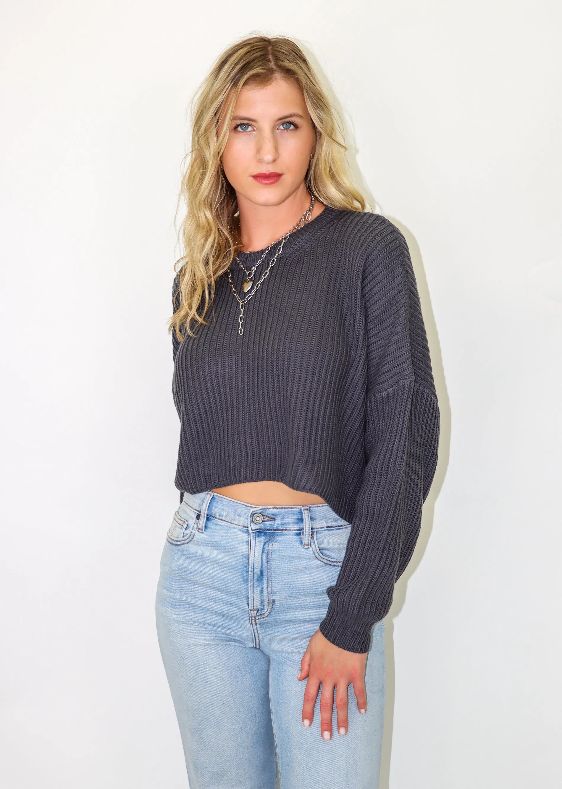 No Secret Sweater ★ Slate Grey