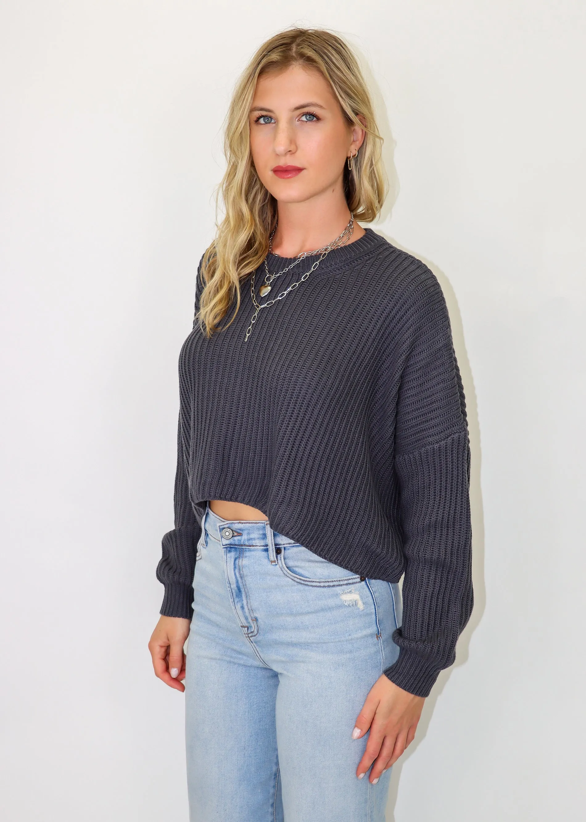 No Secret Sweater ★ Slate Grey