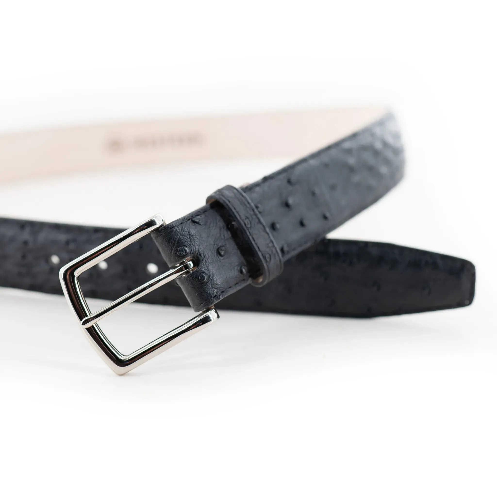 Ostrich Belt - Midnight