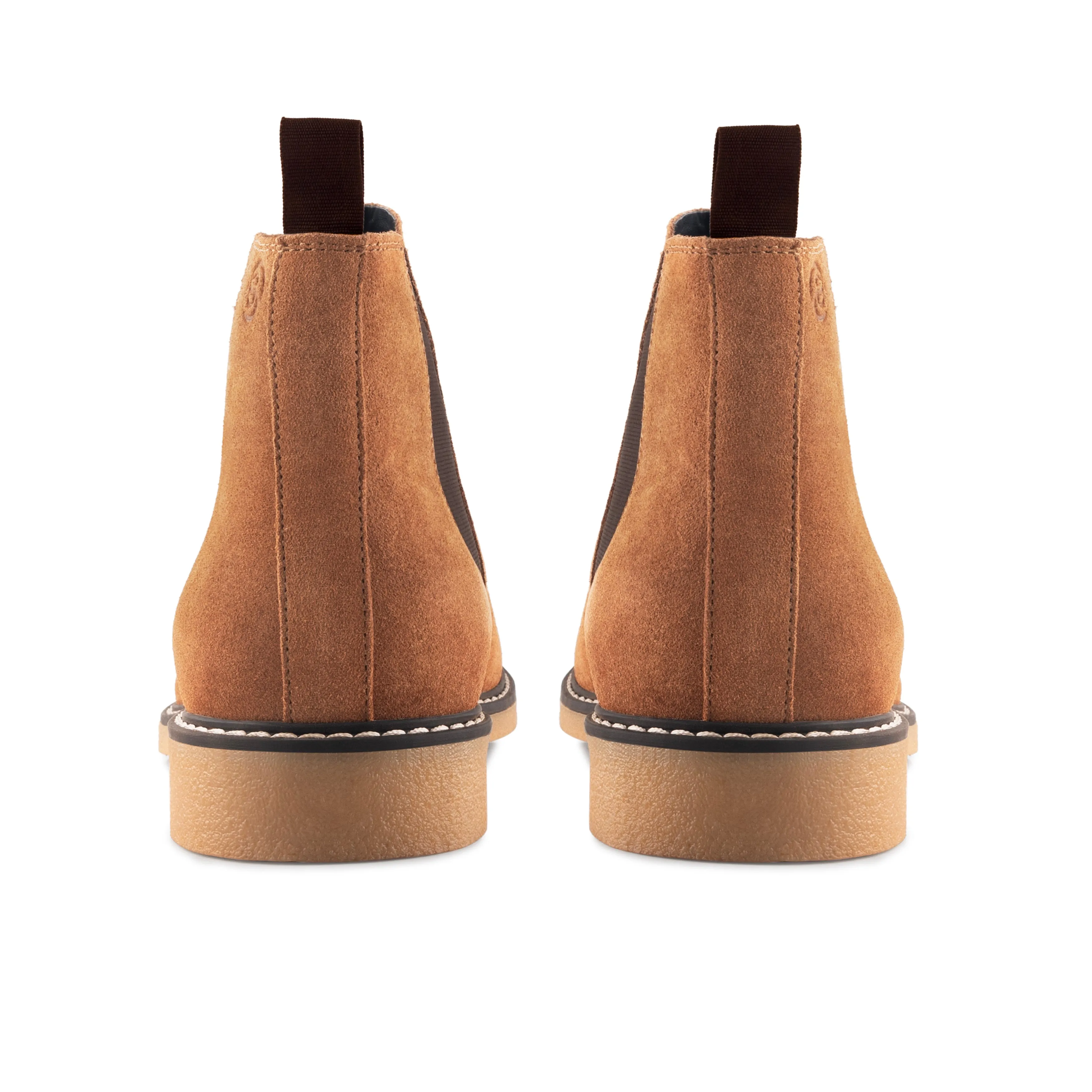 Pimlico Suede Leather Chelsea Boot - Cognac