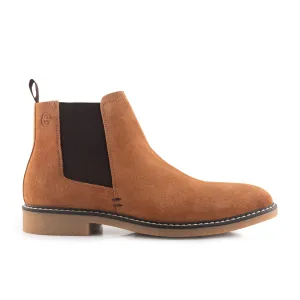 Pimlico Suede Leather Chelsea Boot - Cognac
