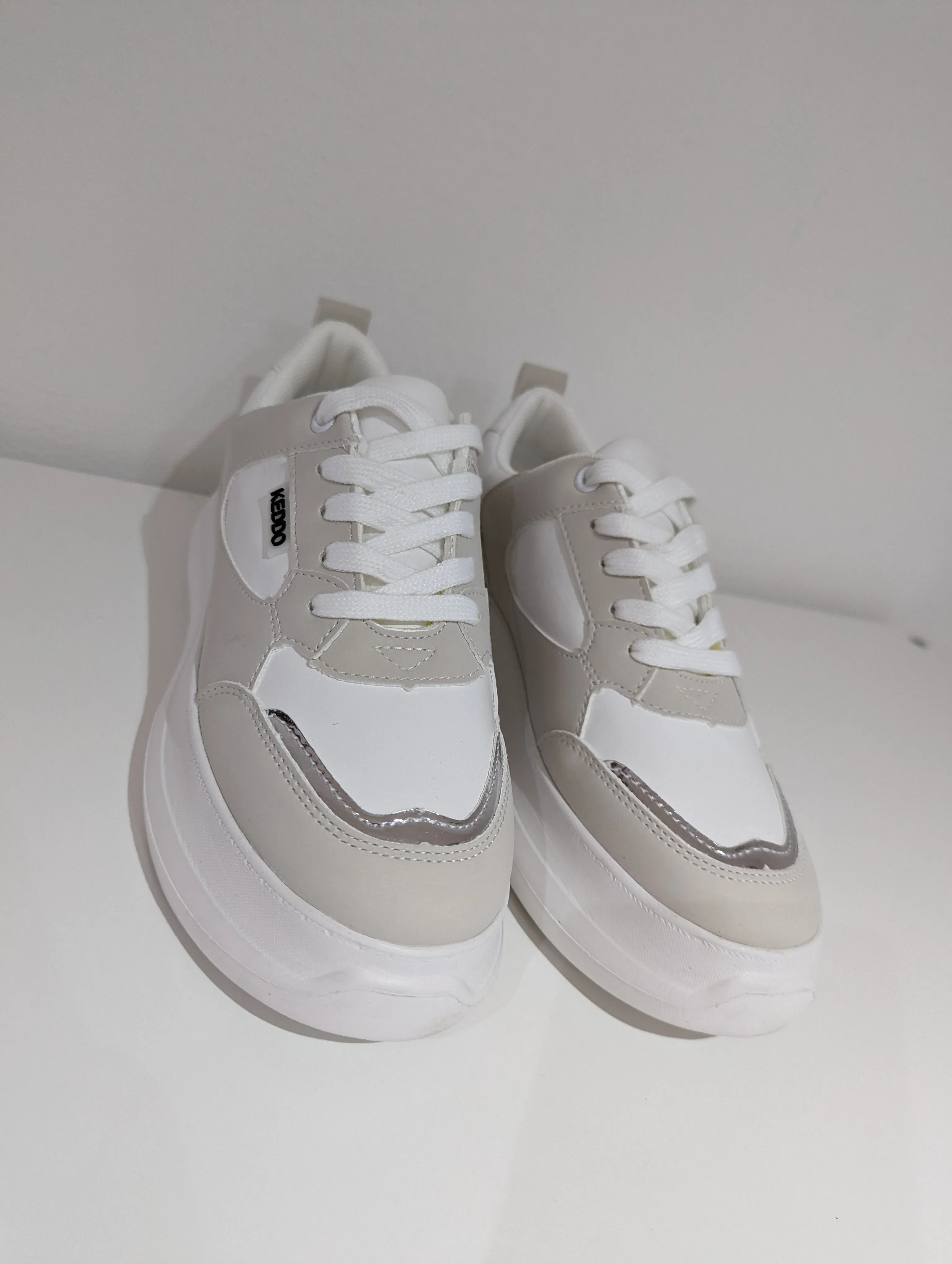 Platform White Trainers