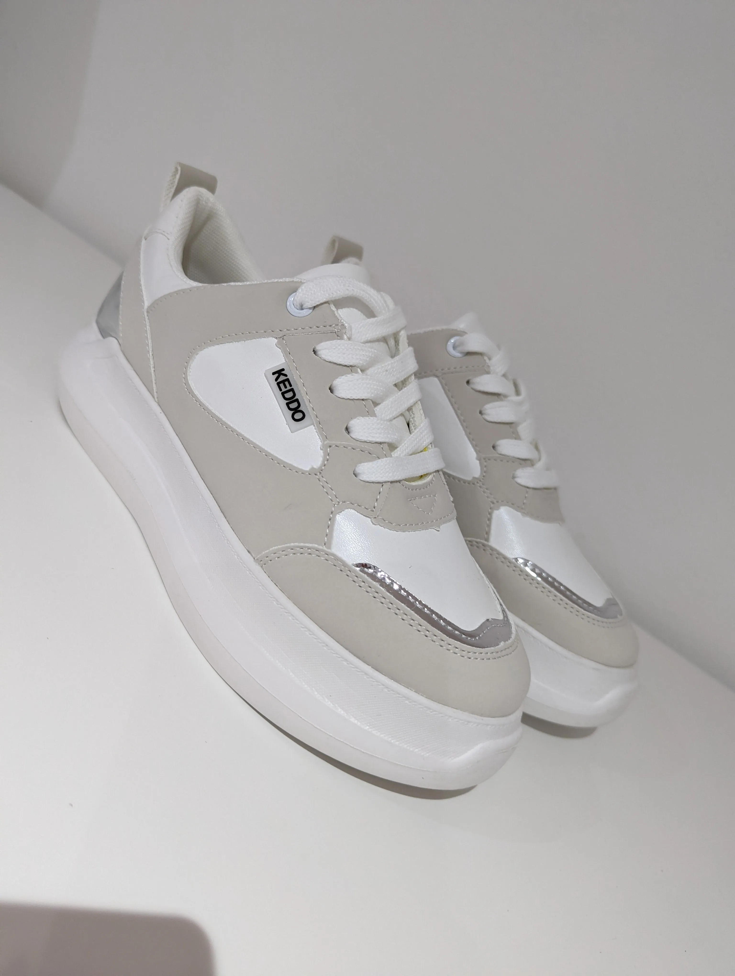 Platform White Trainers