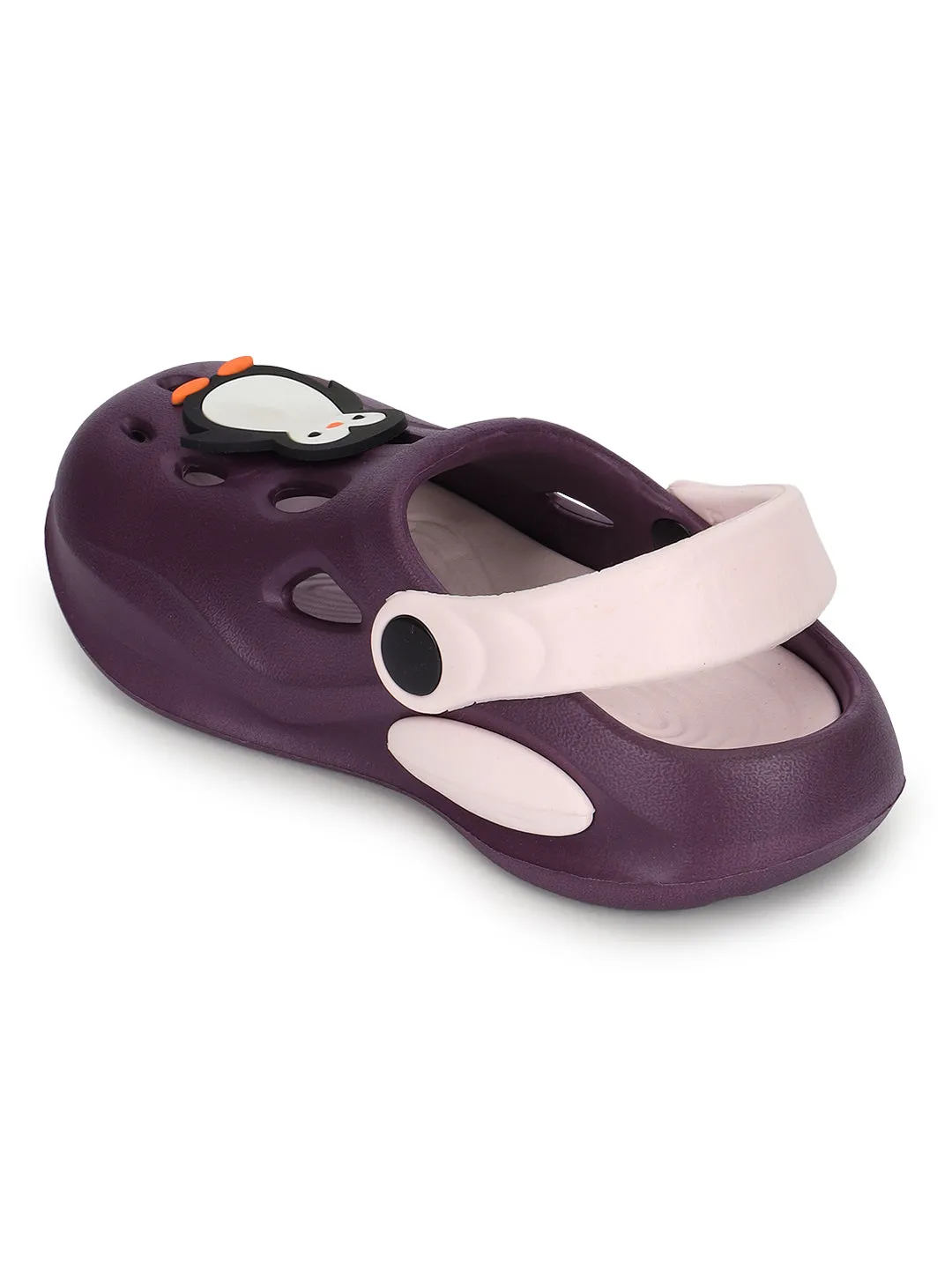 Purple Pink Stylish Slip-On Clogs For Kids-Unisex (TC-LCLOG4-PURPNK)