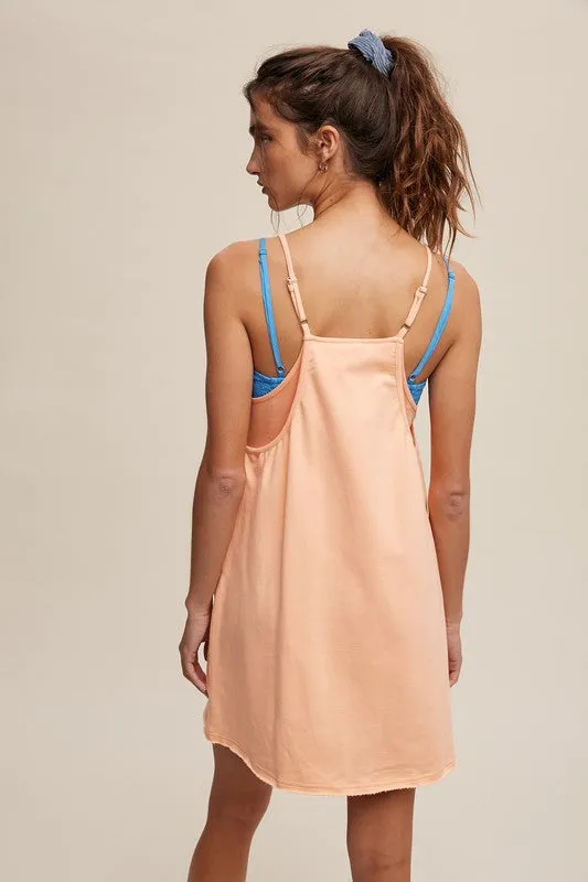 Relaxed Tank Dress with Built-In Romper Lining