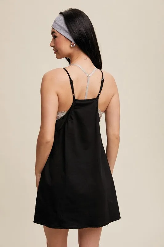 Relaxed Tank Dress with Built-In Romper Lining