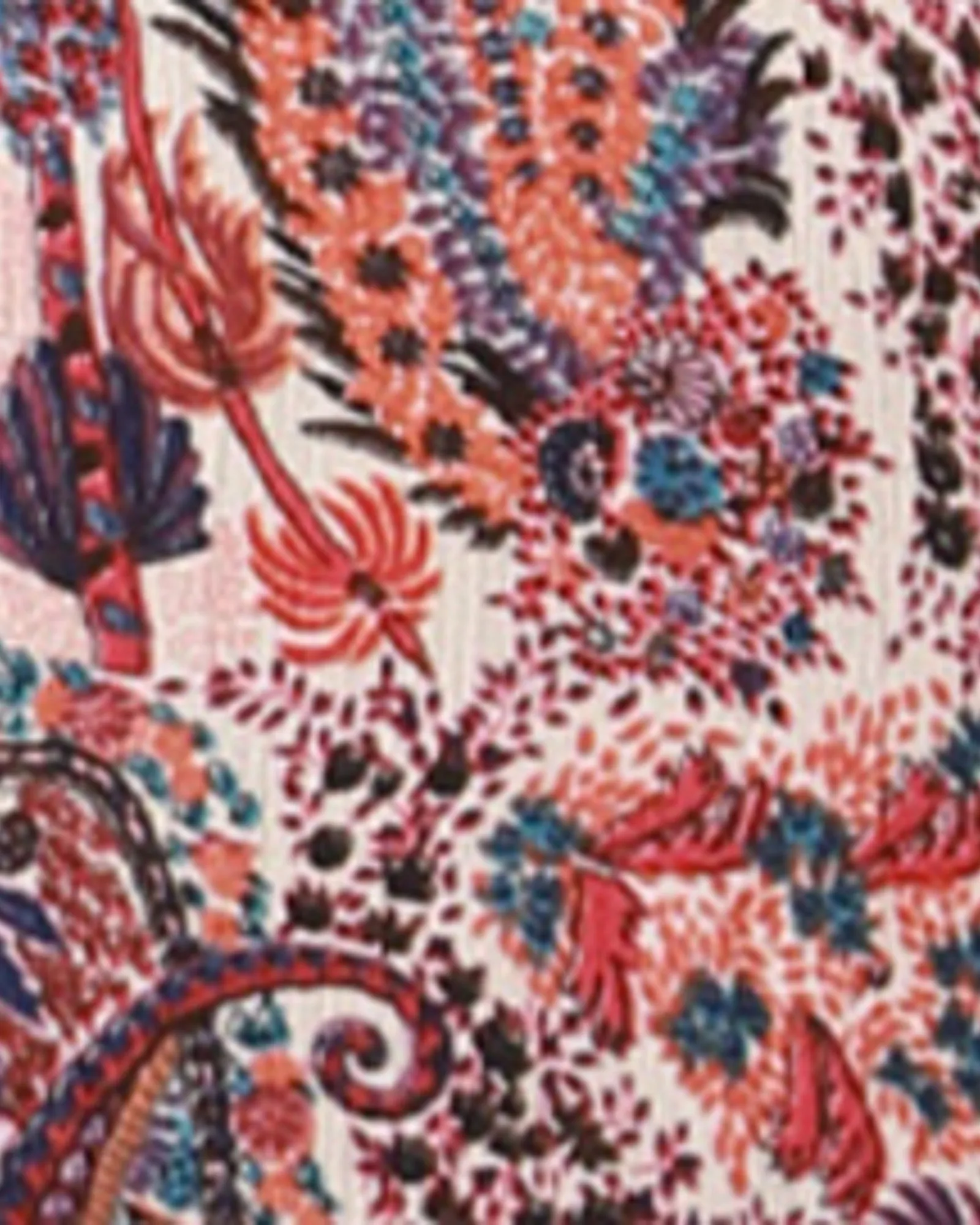 Siai Printed Kimono | Brown / Red