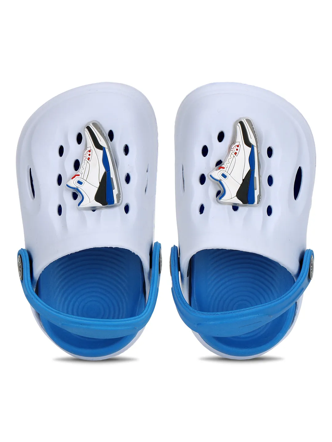 Sky Blue Stylish Slip-On Clogs For Kids-Unisex (TC-LCLOG2-SKYBLU)