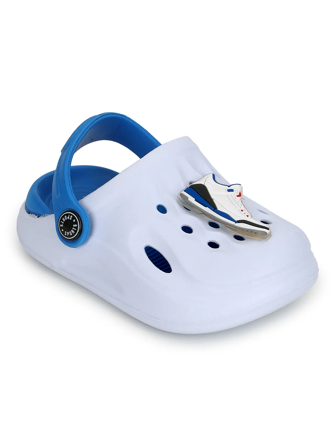 Sky Blue Stylish Slip-On Clogs For Kids-Unisex (TC-LCLOG2-SKYBLU)