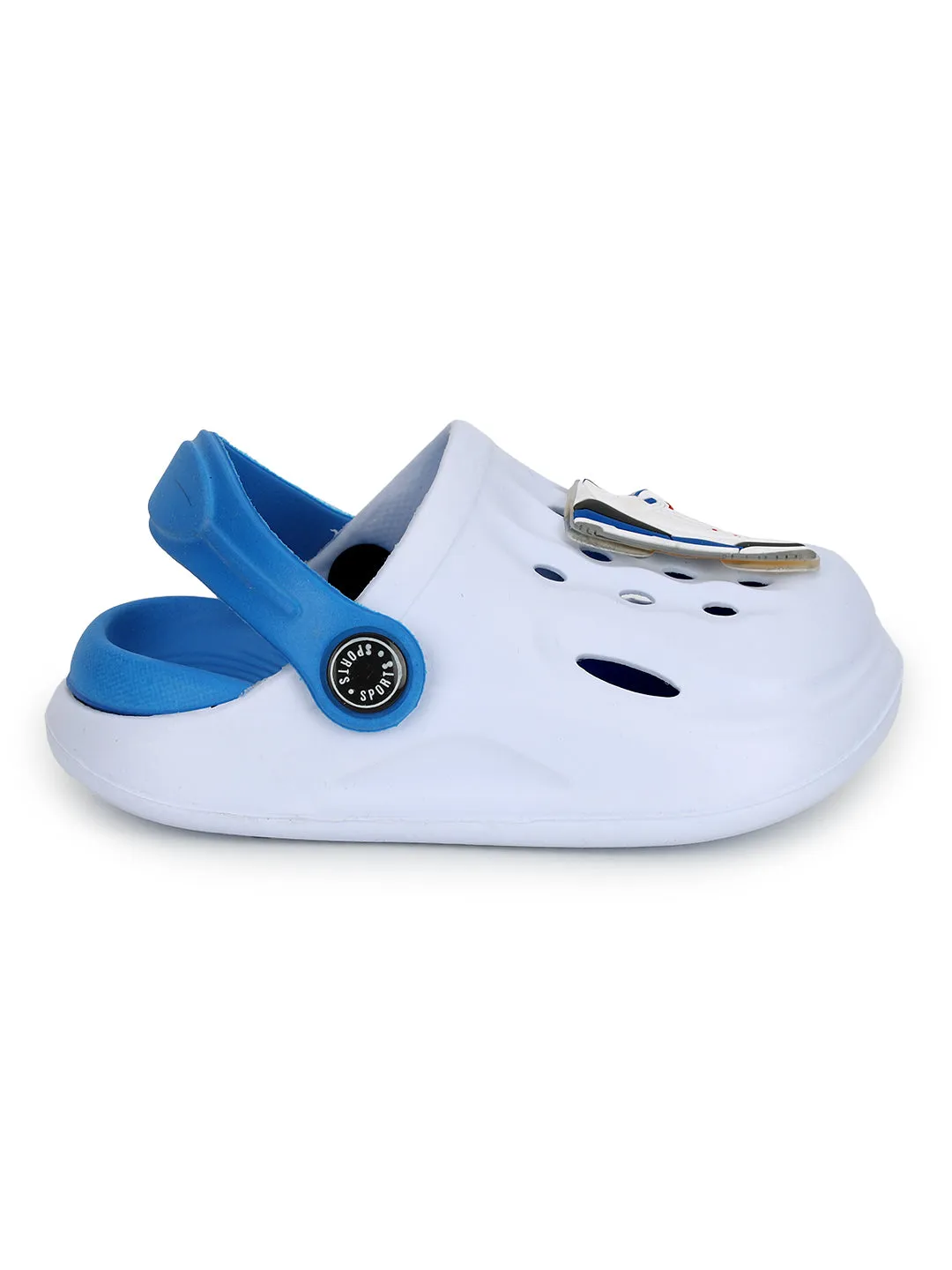 Sky Blue Stylish Slip-On Clogs For Kids-Unisex (TC-LCLOG2-SKYBLU)