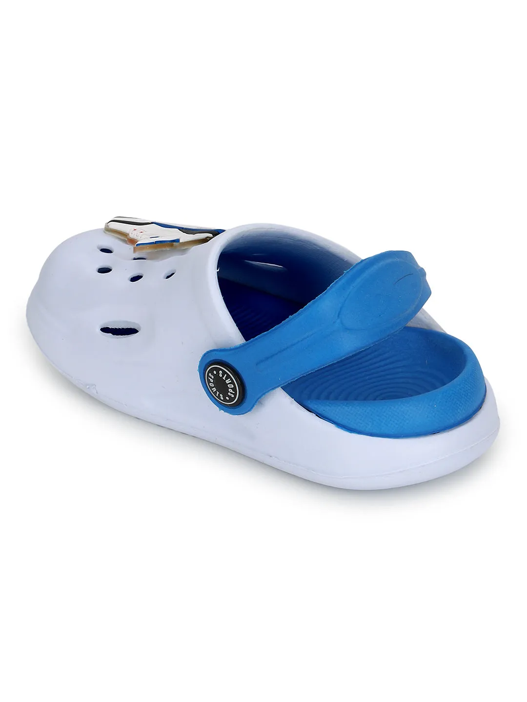 Sky Blue Stylish Slip-On Clogs For Kids-Unisex (TC-LCLOG2-SKYBLU)