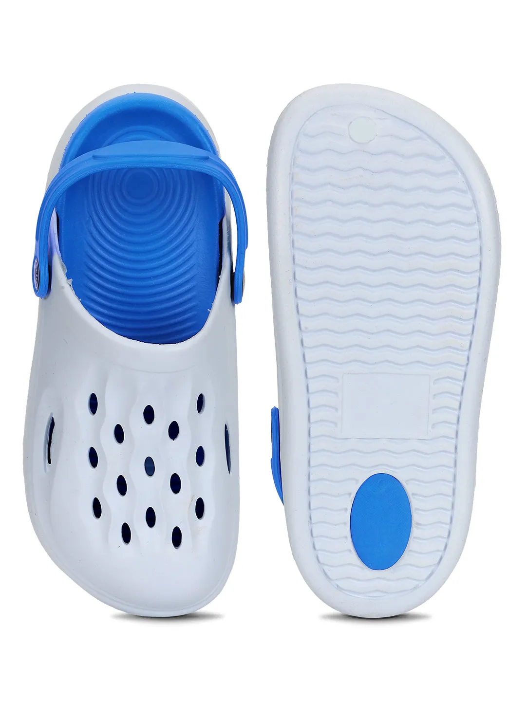 Sky Blue Stylish Slip-On Clogs For Kids-Unisex (TC-LCLOG3-SKYBLU)